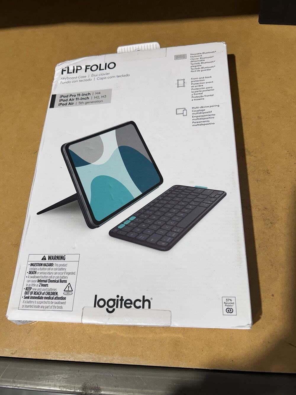 *NEW* Logitech Flip Folio Keyboard Case for iPad Pro & Air 11" 920-013369